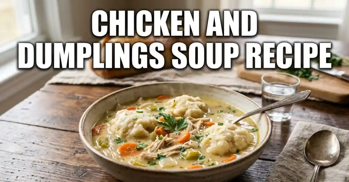 Chicken And Dumplings Soup Recipe