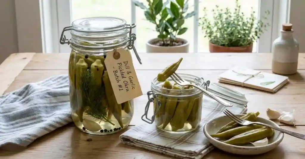 Refrigerator Pickled Okra Recipe