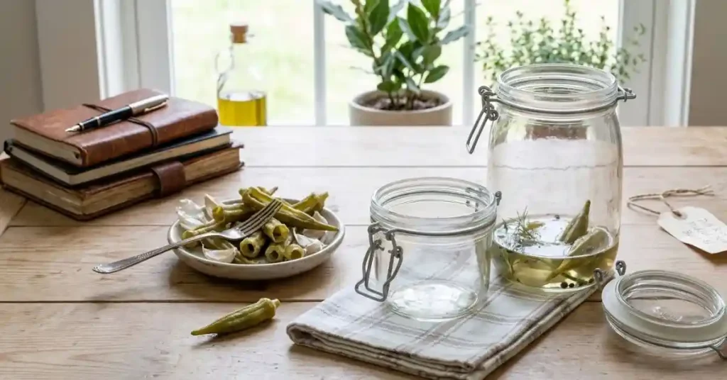 Refrigerator Pickled Okra Recipe