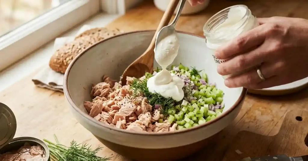 Sour Cream In Tuna Salad