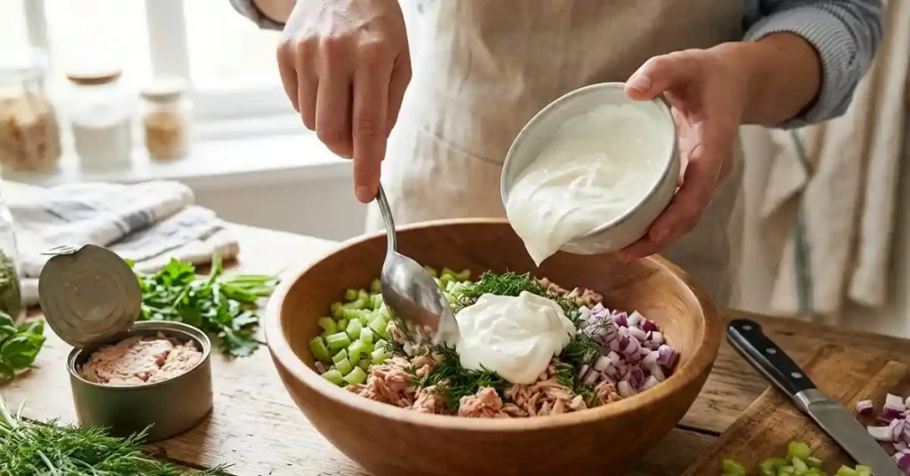 Sour Cream In Tuna Salad