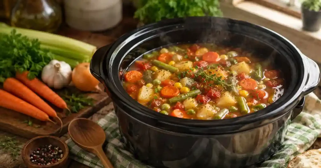 Vegetable Soup Crock Pot Recipes