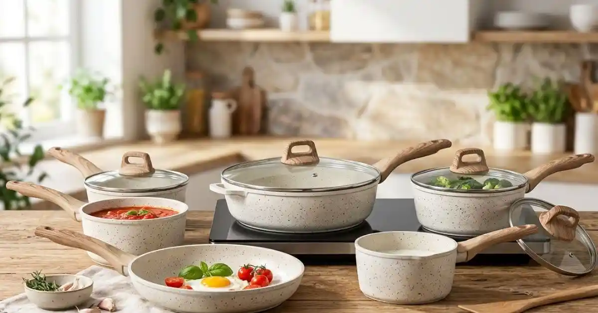 CAROTE Pots and Pans Set Non Stick