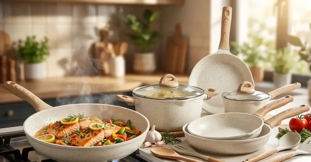 CAROTE Pots and Pans Set Non Stick