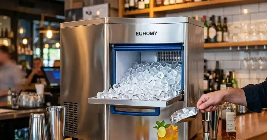 EUHOMY Commercial Ice Maker Machine