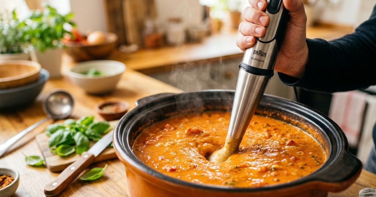 How to Use Immersion Blender for Soup