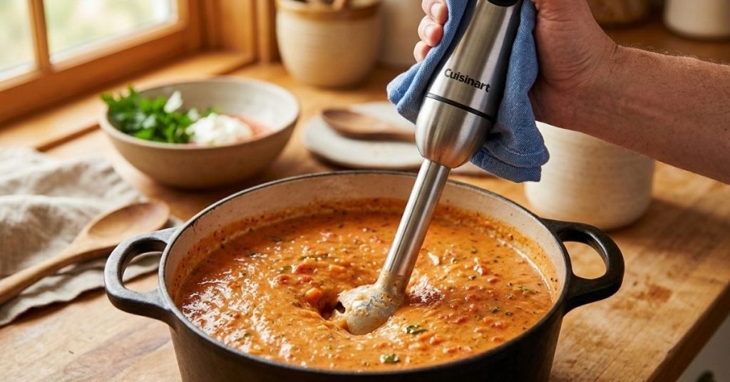 How to Use Immersion Blender for Soup