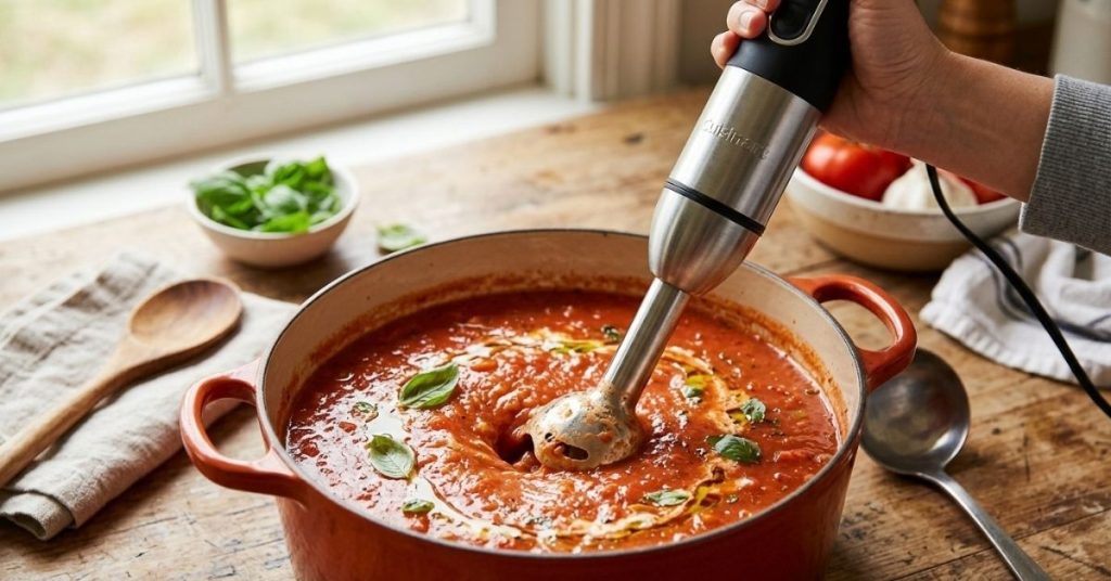 How to Use Immersion Blender for Soup