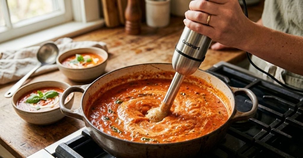How to Use Immersion Blender for Soup