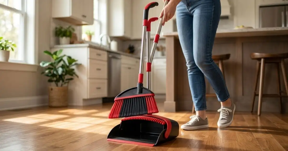 NACENA Broom and Dustpan Set