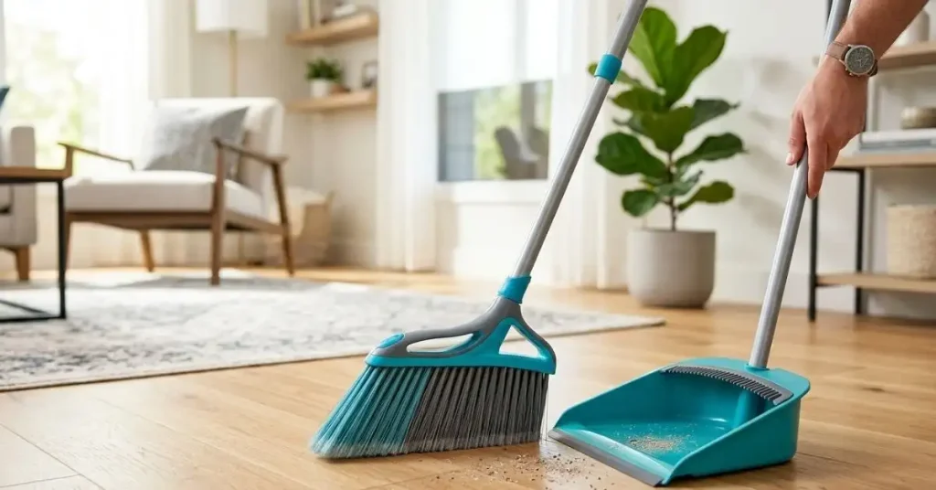 NACENA Broom and Dustpan Set