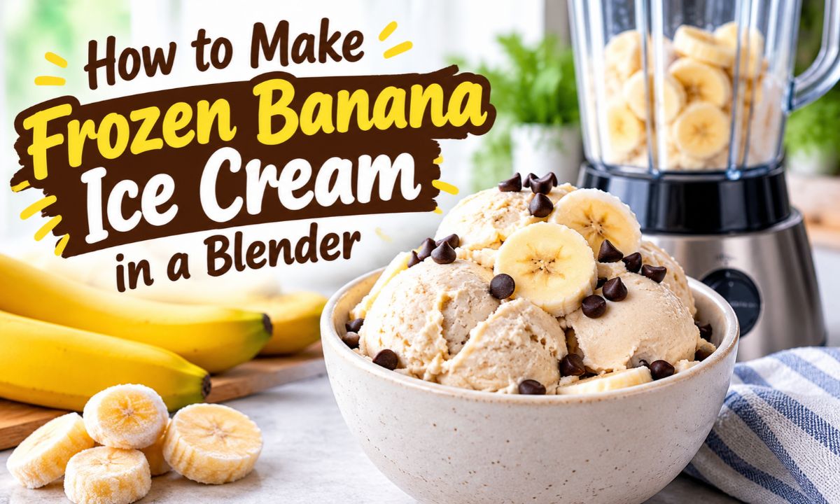 How to Make Frozen Banana Ice Cream in a Blender